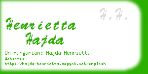 henrietta hajda business card